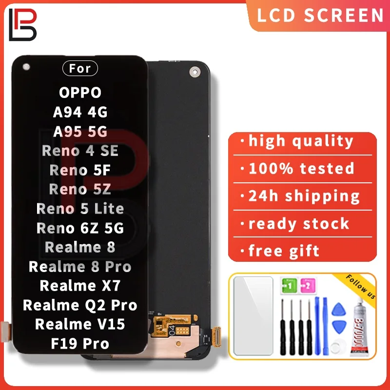 Oppo A94 5G Ekran Dokunmatik A Plus Kalite Ürün/INCELL 04 VER Çıtasız (Çerçevesiz)