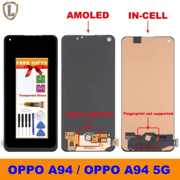 Oppo A94 5G Ekran Dokunmatik OLED 04 VER Çıtasız (Çerçevesiz)