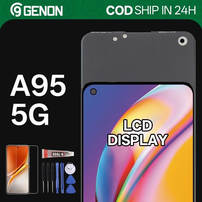 Oppo A95 5G Ekran Dokunmatik OLED 04 VER Çıtasız (Çerçevesiz)