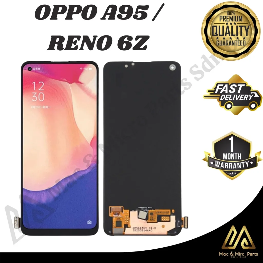 Oppo A95 5G Ekran Dokunmatik OLED 04 VER Çıtasız (Çerçevesiz)