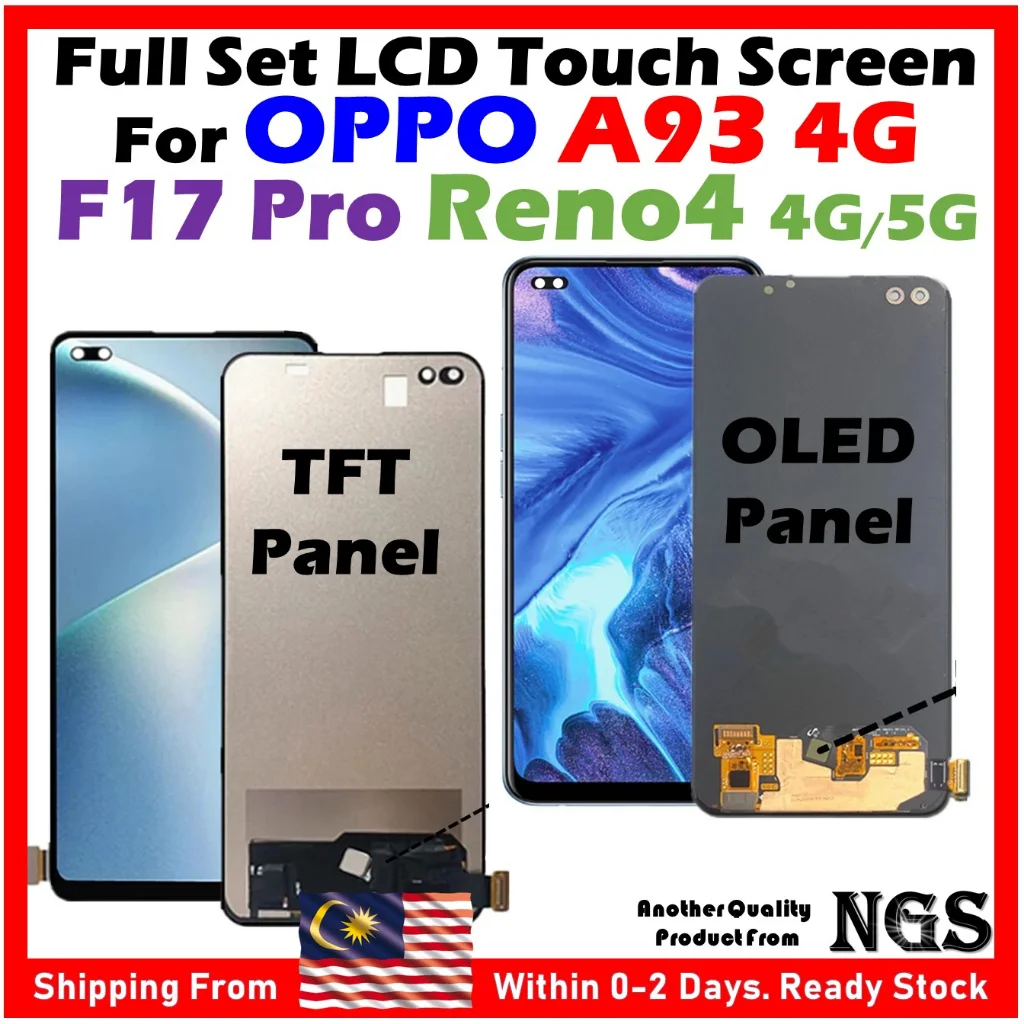 Oppo F17 Pro Ekran Dokunmatik OLED Çıtasız (Çerçevesiz)