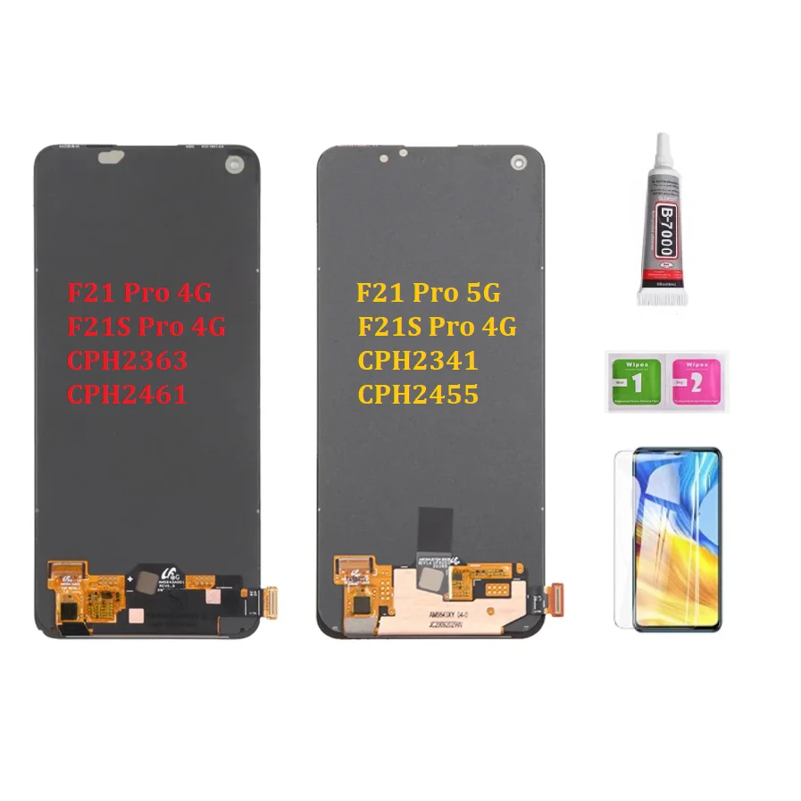Oppo F21 Pro 4G Ekran Dokunmatik OLED Çıtasız (Çerçevesiz)