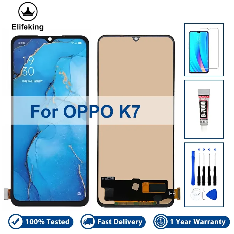 Oppo K7 Ekran Dokunmatik A Plus Kalite Ürün/INCELL Çıtasız (Çerçevesiz)