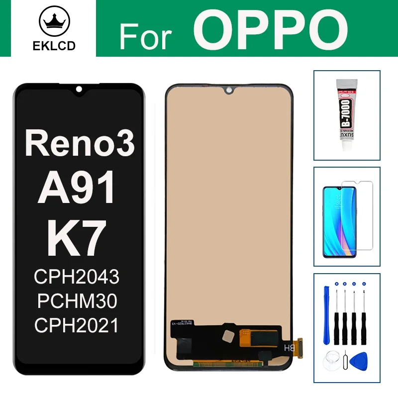 Oppo K7 Ekran Dokunmatik OLED Çıtasız (Çerçevesiz)