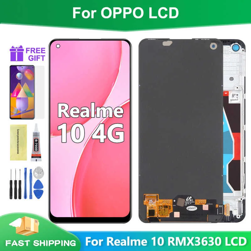 Oppo Realme 10 4G Ekran Dokunmatik OLED Çıtasız (Çerçevesiz)