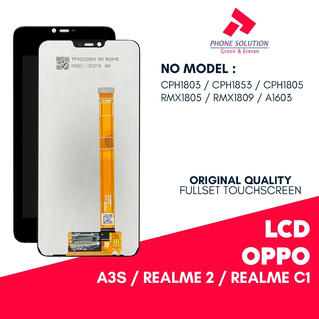 Oppo Realme 2 Ekran Dokunmatik Orijinal Çıtasız Ürün (Çerçevesiz)