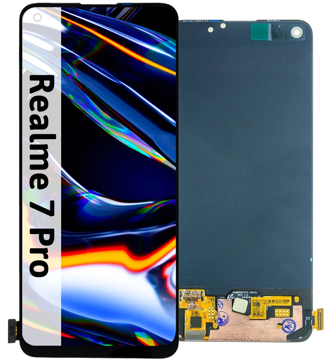Oppo Realme 7 Pro Ekran Dokunmatik OLED 04 VER Çıtasız (Çerçevesiz)