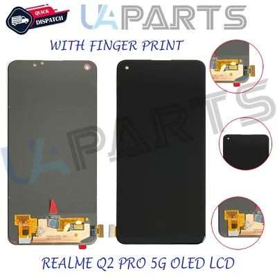 Oppo Realme Q2 Pro 5G Ekran Dokunmatik A Plus Kalite Ürün/iNCELL 04 VER Çıtasız (Çerçevesiz)