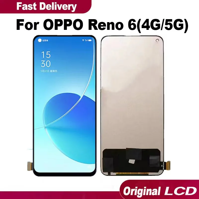 Oppo Reno 6 5G Ekran Dokunmatik OLED Çıtasız (Çerçevesiz)