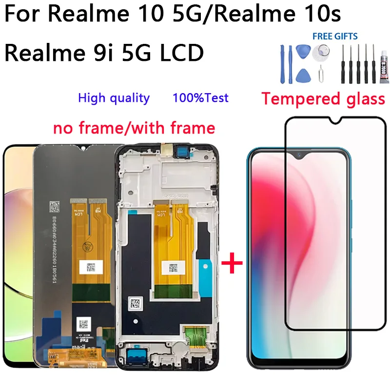 Realme 10 5G Ekran Dokunmatik Orijinal Çıtasız Ürün (Çerçevesiz)