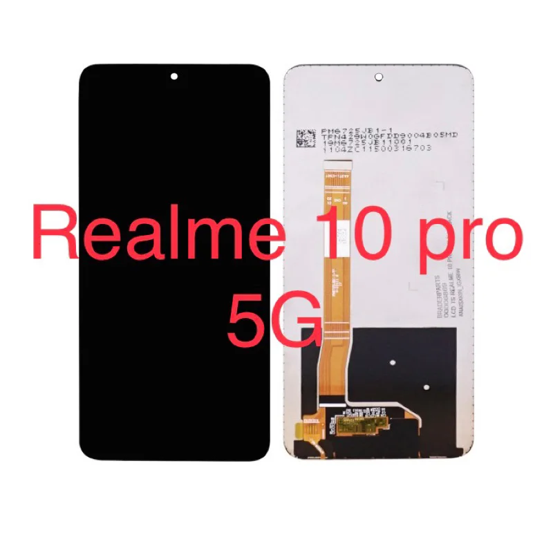 Realme 10 Pro 5G Çıtalı Ekran Dokunmatik Gold Orijinal