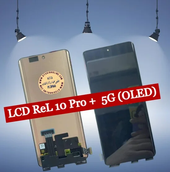 Realme 10 Pro Plus Çıtalı Ekran Dokunmatik Siyah SOFT OLED Kalite Ekran