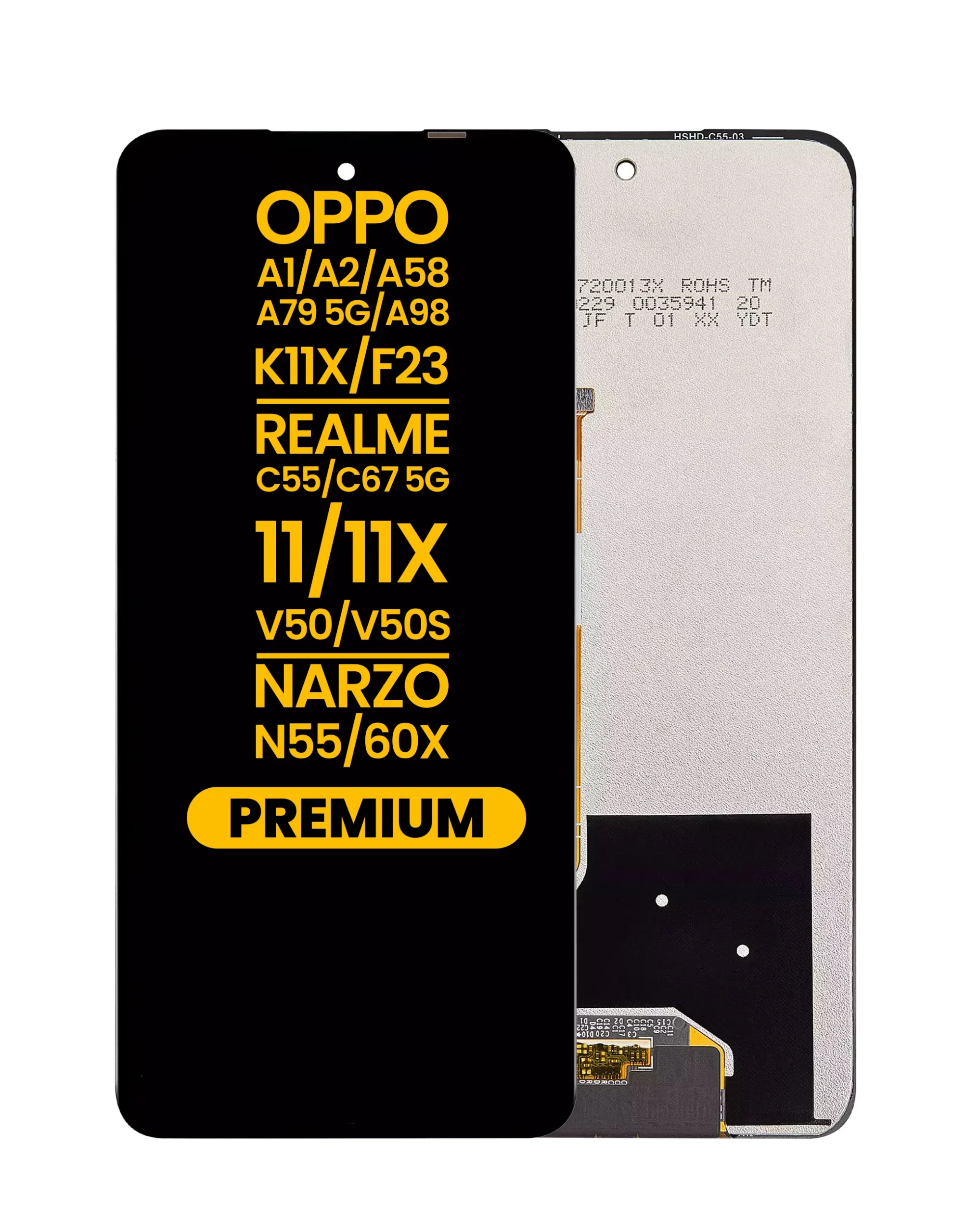 Realme A2 5G Ekran Dokunmatik Orijinal Çıtasız Ürün (Çerçevesiz)