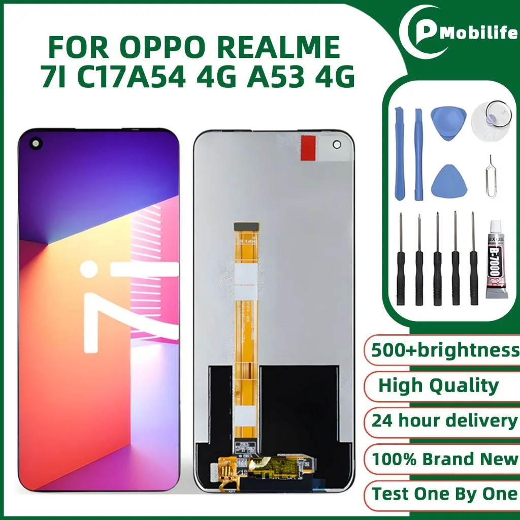 Realme A53 4G Ekran Dokunmatik Orijinal Çıtasız Ürün (Çerçevesiz)