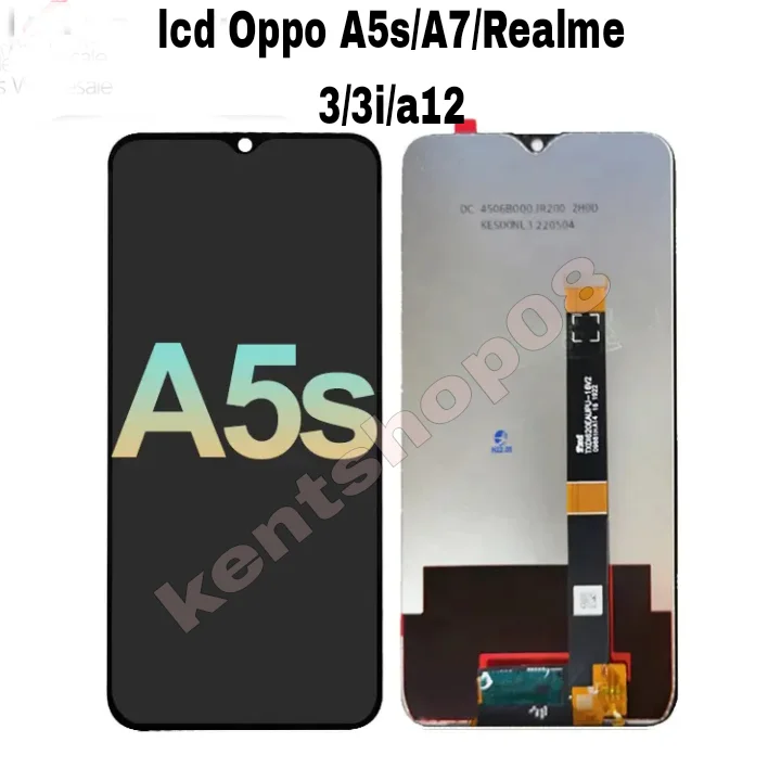 Realme A5s Çıtalı Ekran Dokunmatik Siyah Orijinal
