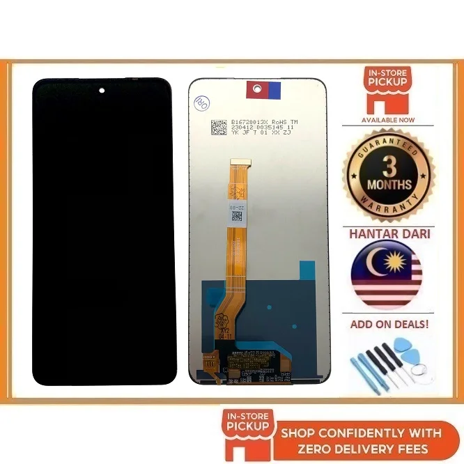Realme A98 Ekran Dokunmatik Orijinal Çıtasız Ürün (Çerçevesiz)