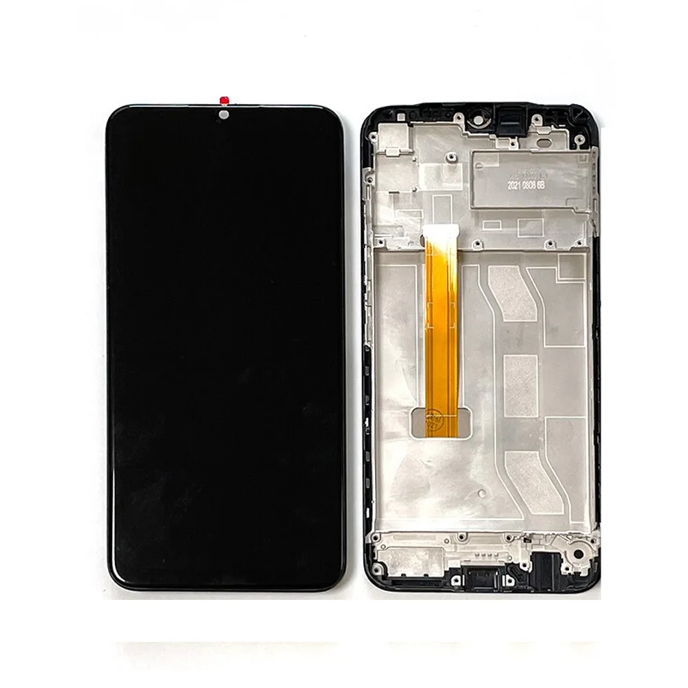 Realme C25 Çıtalı Ekran Dokunmatik Siyah Orijinal