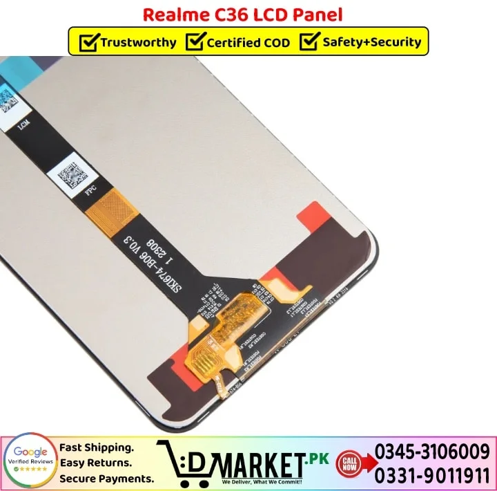 Realme C36 Ekran Dokunmatik Orijinal Çıtasız Ürün (Çerçevesiz)