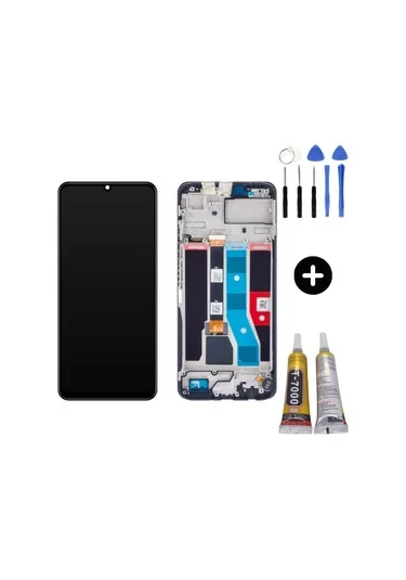 Realme C51 Çıtalı Ekran Dokunmatik Siyah Orijinal