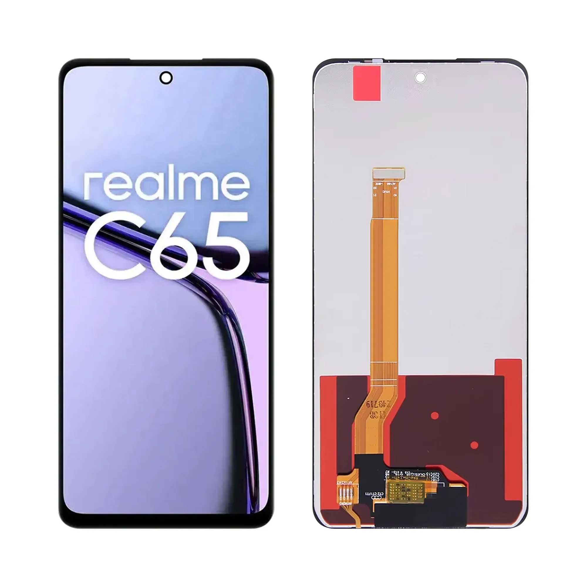 Realme C65 4G Çıtalı Ekran Dokunmatik Siyah Orijinal