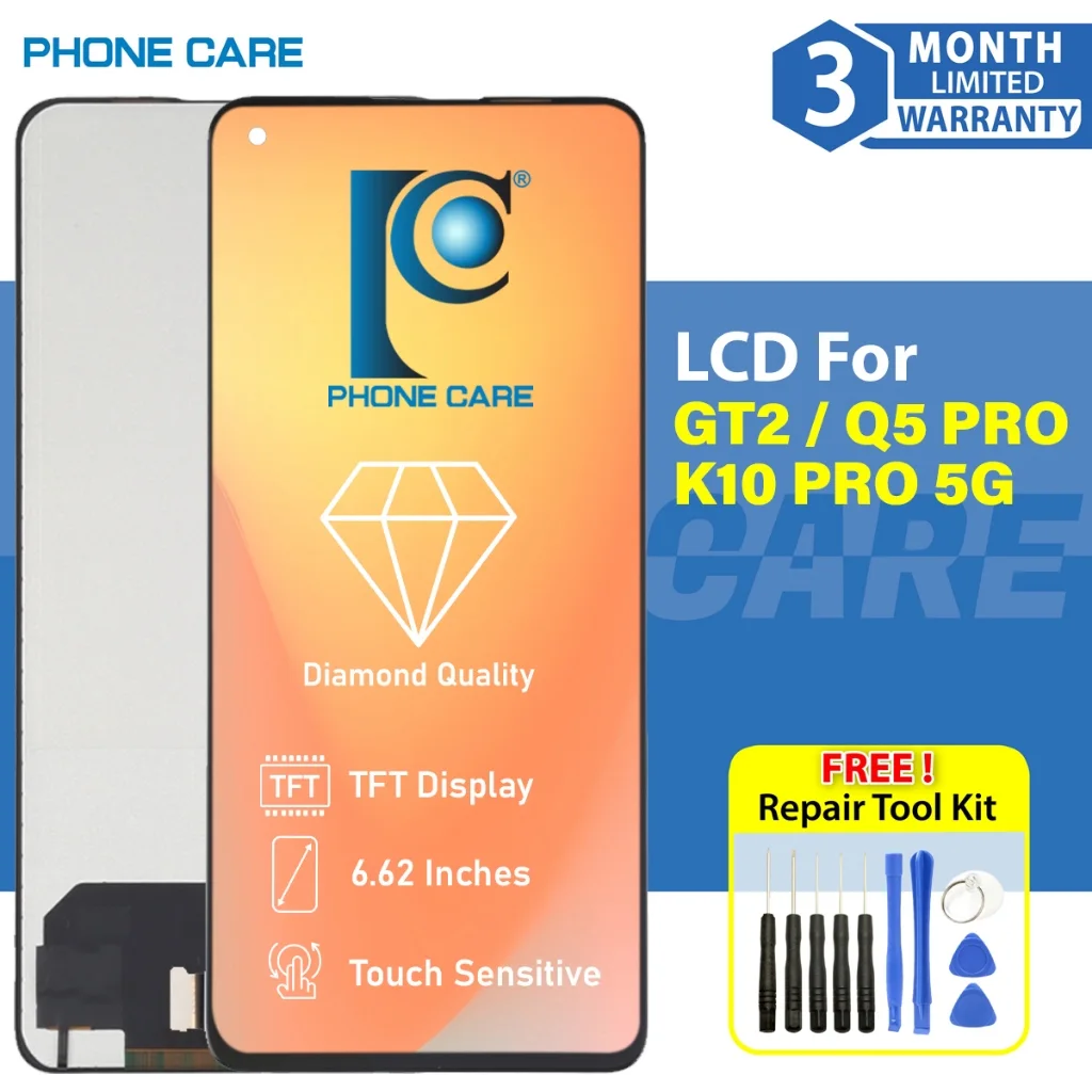 Realme K10 Pro Ekran Dokunmatik OLED Çıtasız (Çerçevesiz)