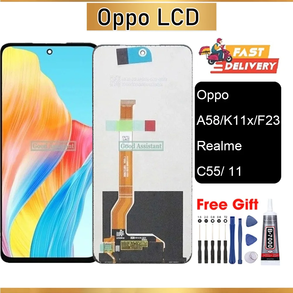 Realme K11x Ekran Dokunmatik Orijinal Çıtasız Ürün (Çerçevesiz)