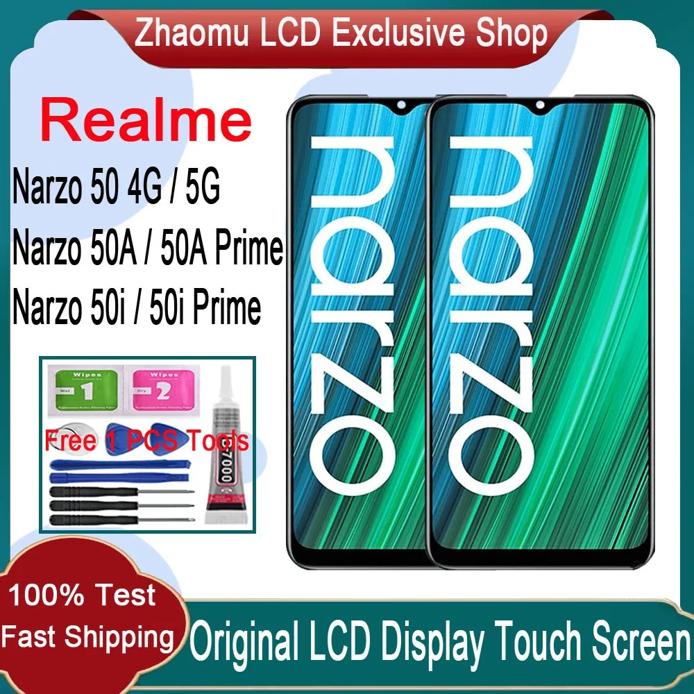 Realme Narzo 50 5G Ekran Dokunmatik OLED FK02 Çıtasız (Çerçevesiz)