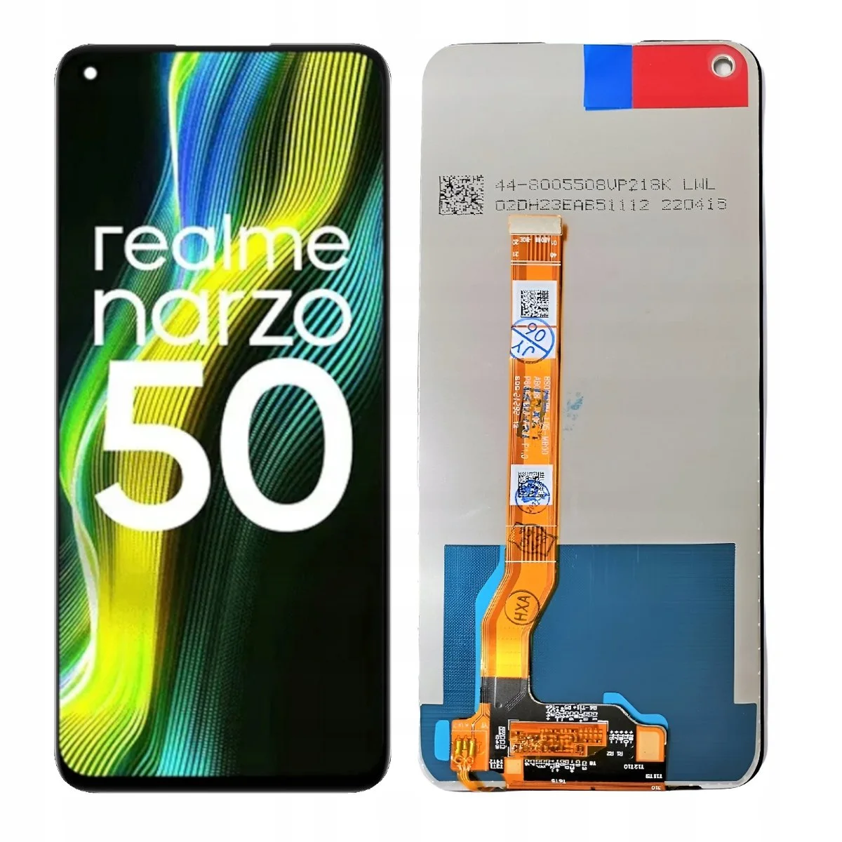 Realme Narzo 50 Ekran Dokunmatik Orijinal Çıtasız Ürün (Çerçevesiz)