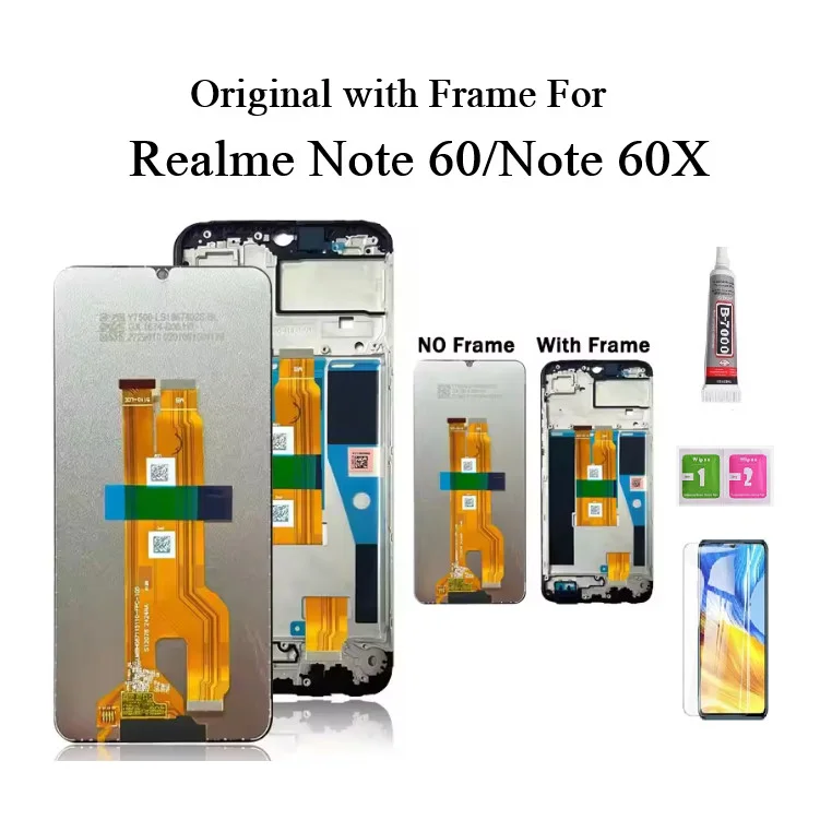 Realme Note 60X Ekran Dokunmatik Orijinal Çıtasız Ürün (Çerçevesiz)
