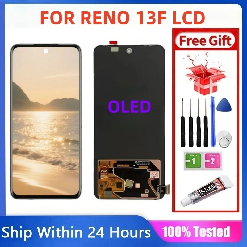 Realme Reno 13F 5G Ekran Dokunmatik OLED FK03 Çıtasız (Çerçevesiz)