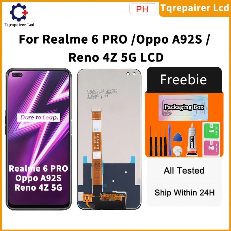 Realme Reno 4Z 5G Ekran Dokunmatik Orijinal Çıtasız Ürün (Çerçevesiz)