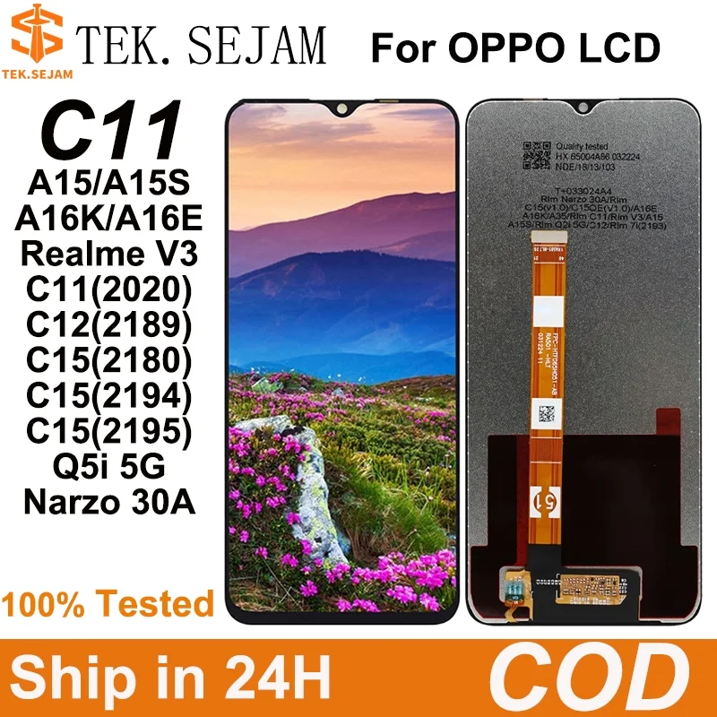 Realme V3 5G Ekran Dokunmatik Orijinal Çıtasız Ürün (Çerçevesiz)