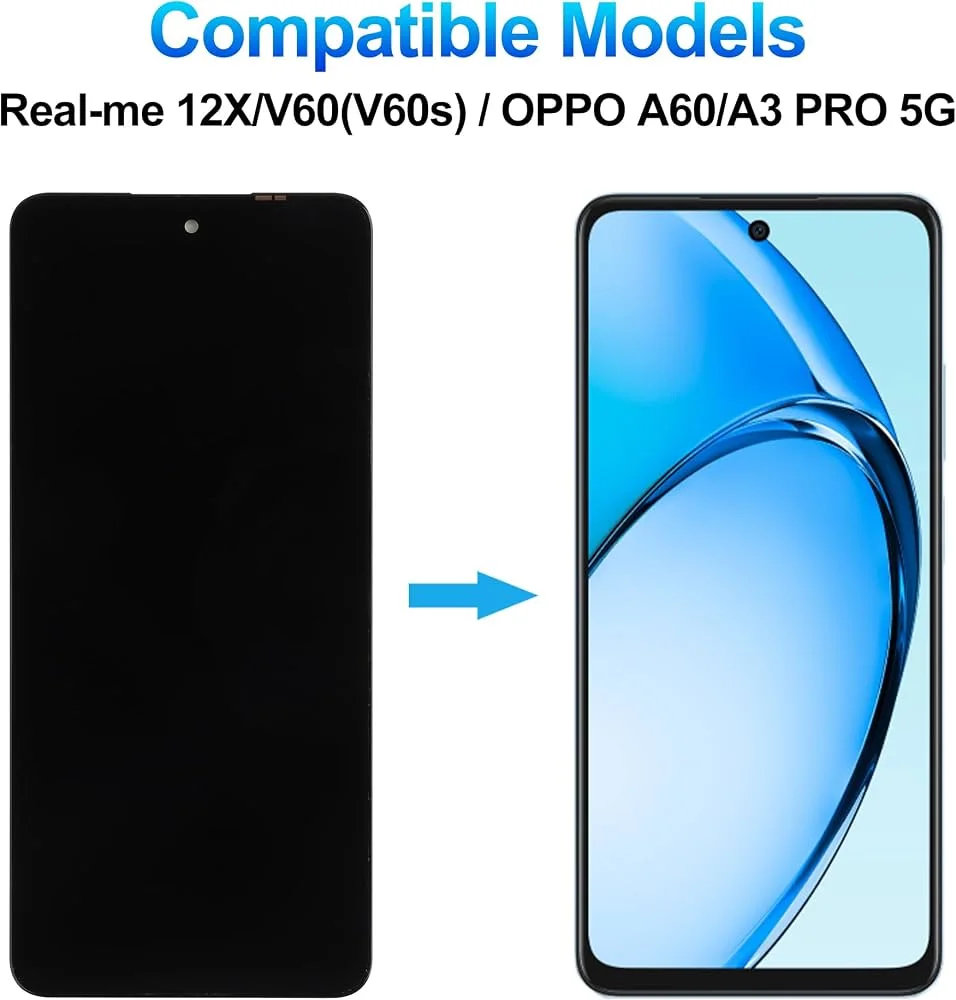 Realme V60 Ekran Dokunmatik Orijinal Çıtasız Ürün (Çerçevesiz)