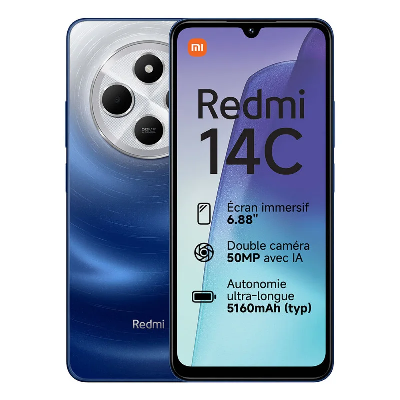 Redmi 14C Parmak İzi Mavi