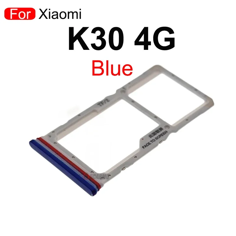 Redmi K30 Sim Kart Tepsisi Mavi