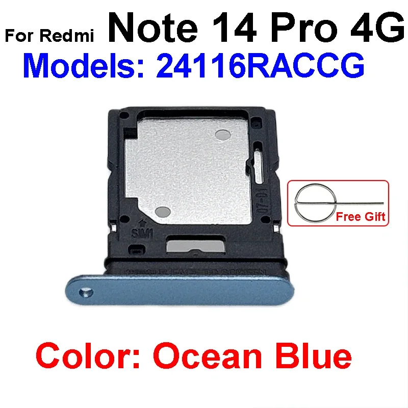 Redmi Note 14 Pro 4G Sim Kart Tepsisi Mavi