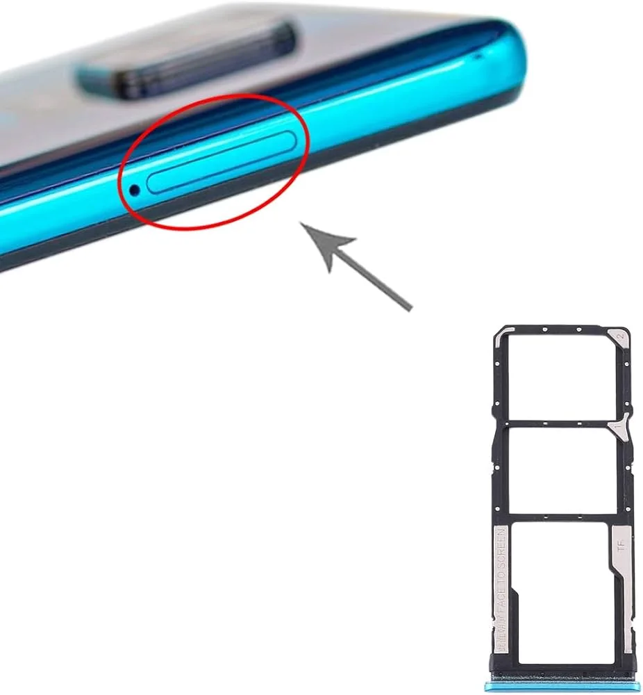 Redmi Note 9S Note 9 Pro Sim Kart Tepsisi Yeşil