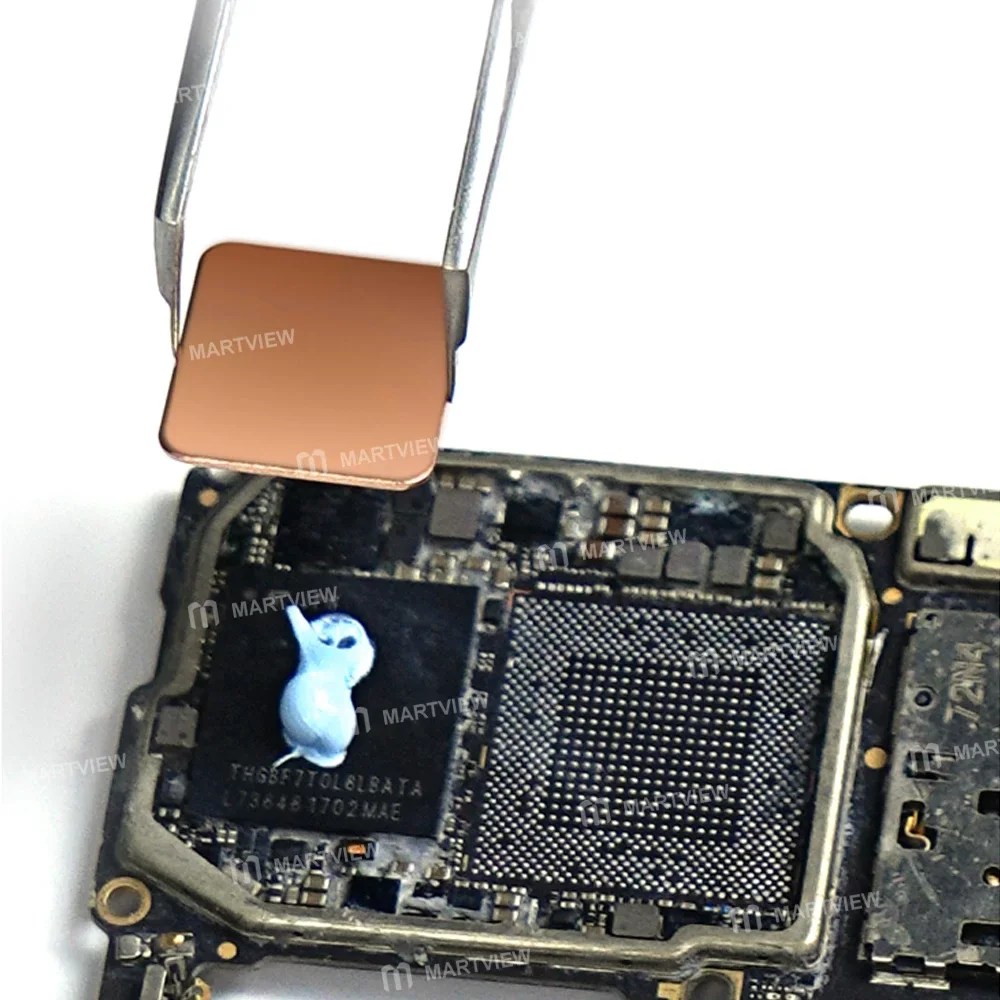 Relife RL-093 Serisi 12.45x14mm Çip Isı Emici Bakır Levha Anakart CPU Çip Soğutma İçin – 50 Adet