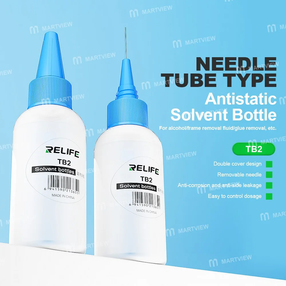 Relife TB2 Plastik Sıvı İğneli Tüp Solvent Şişesi (İğneli)