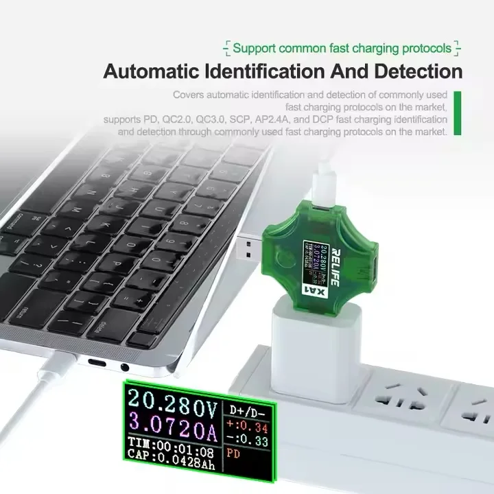 RELİFE XA1 USB AKIM ÖLÇER VE VOLTAJ CİHAZI