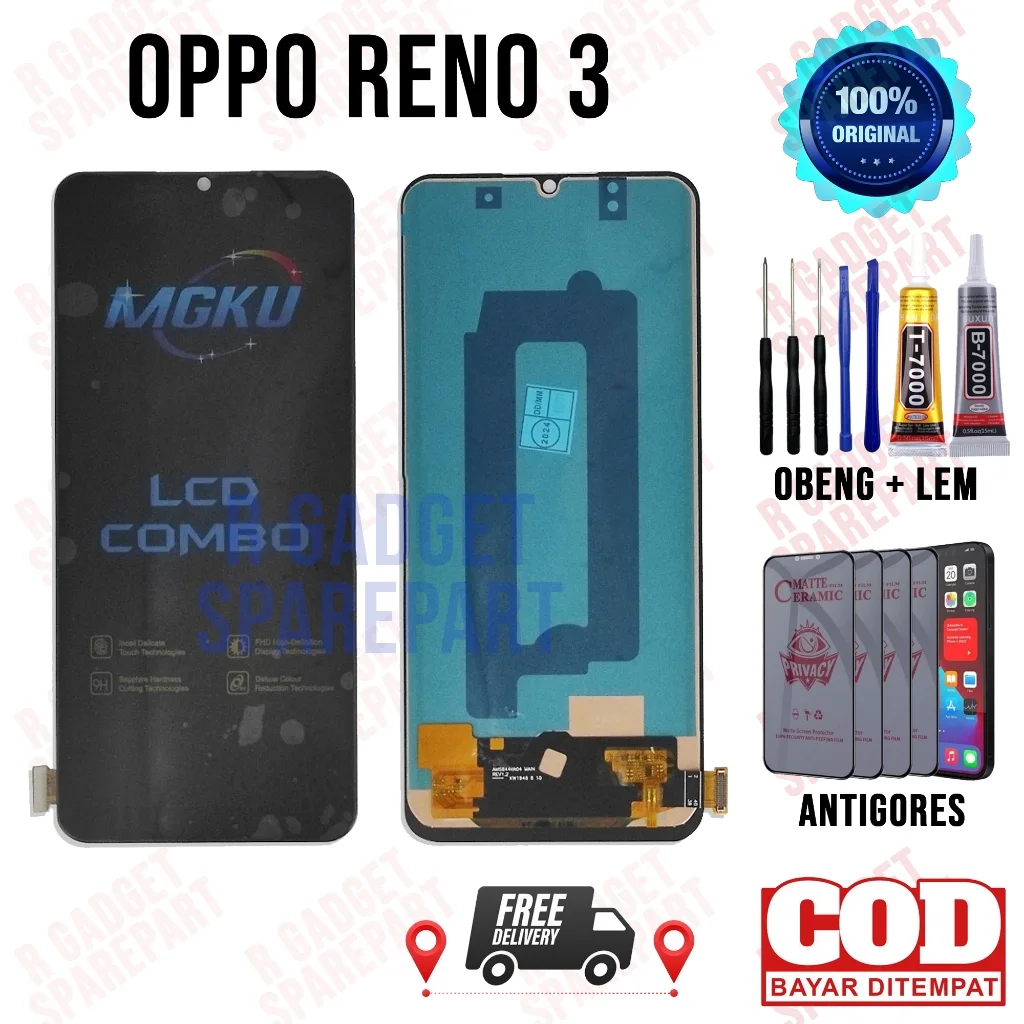 Reno 3 Ekran Dokunmatik OLED Çıtasız (Çerçevesiz)