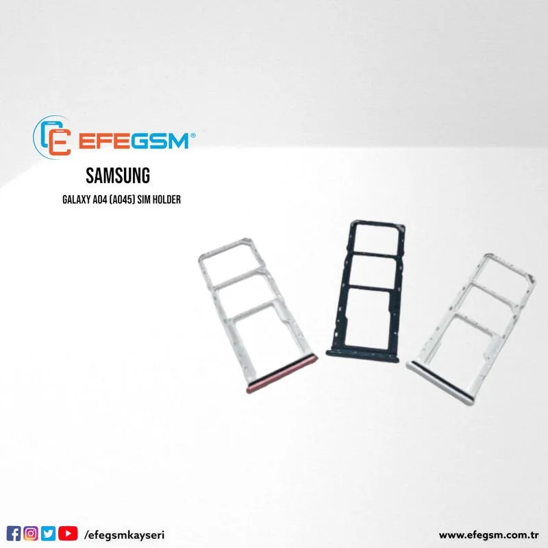 Samsung A04 A045 Sim Kart Tepsisi Mavi