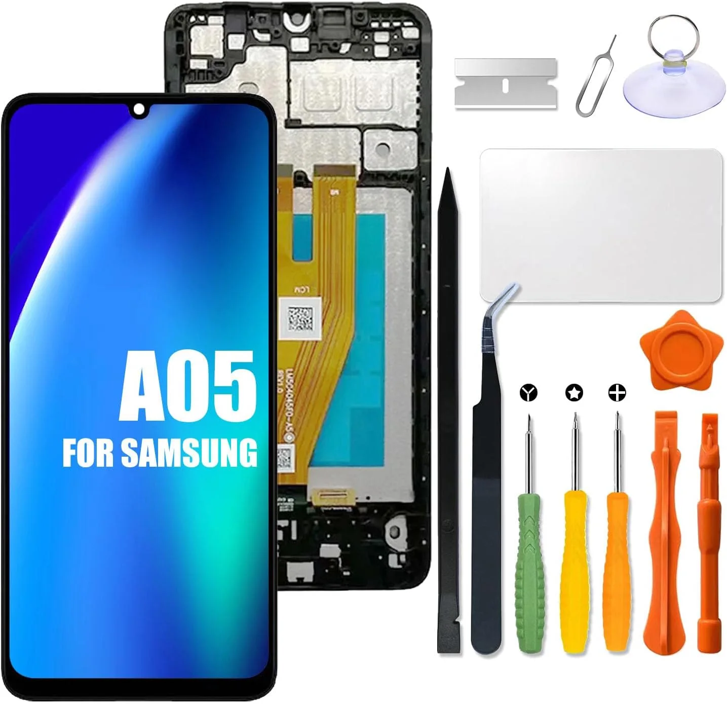 Samsung A05 Ekran Dokunmatik Orijinal Çıtasız Ürün (Çerçevesiz)