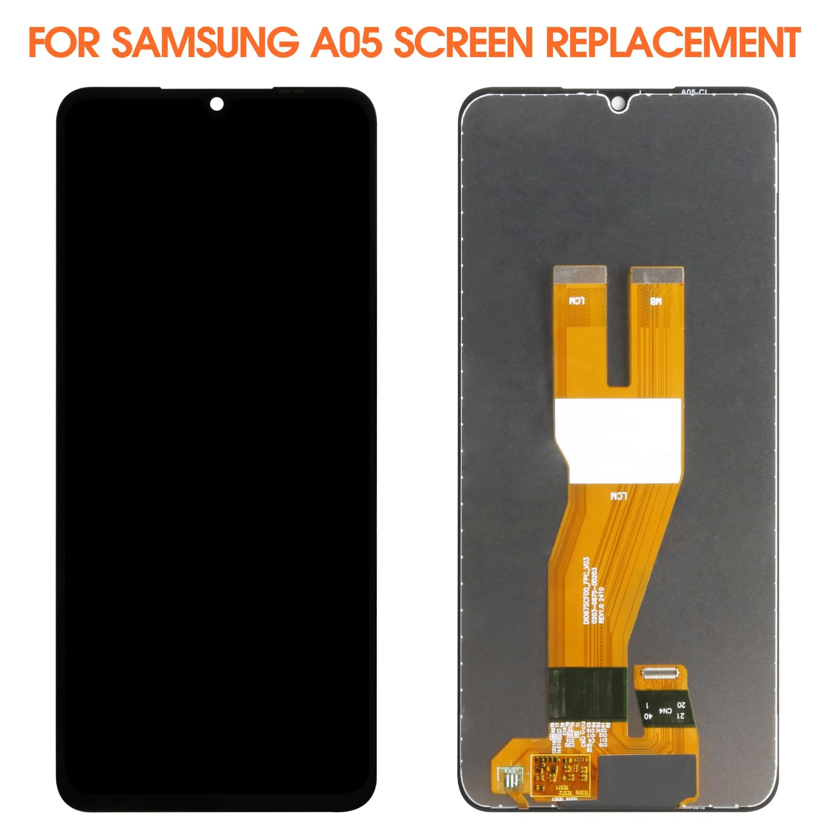 Samsung A05 Ekran Dokunmatik Orijinal Çıtasız Ürün (Çerçevesiz)