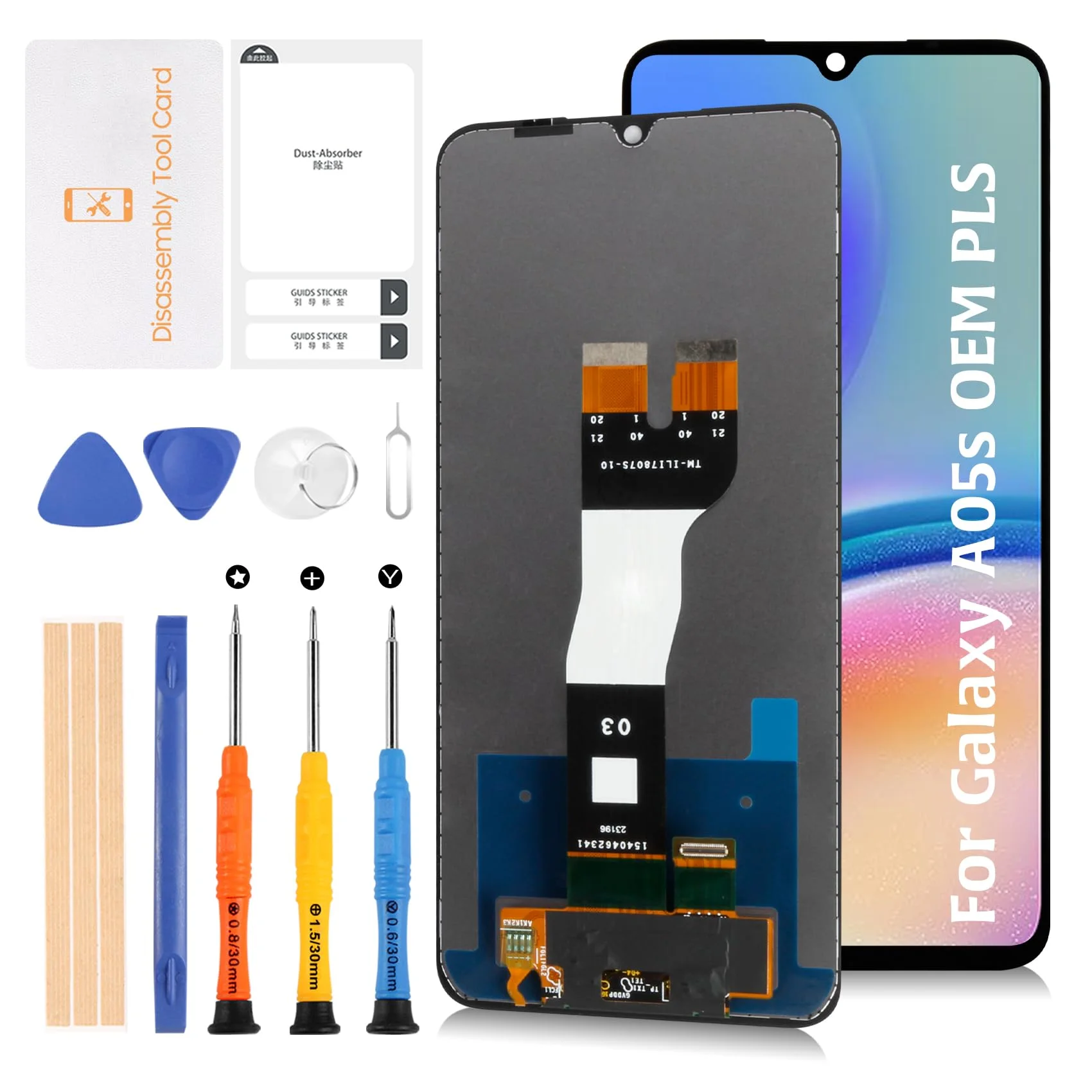 Samsung A05s Ekran Dokunmatik Orijinal Çıtasız Ürün (Çerçevesiz)