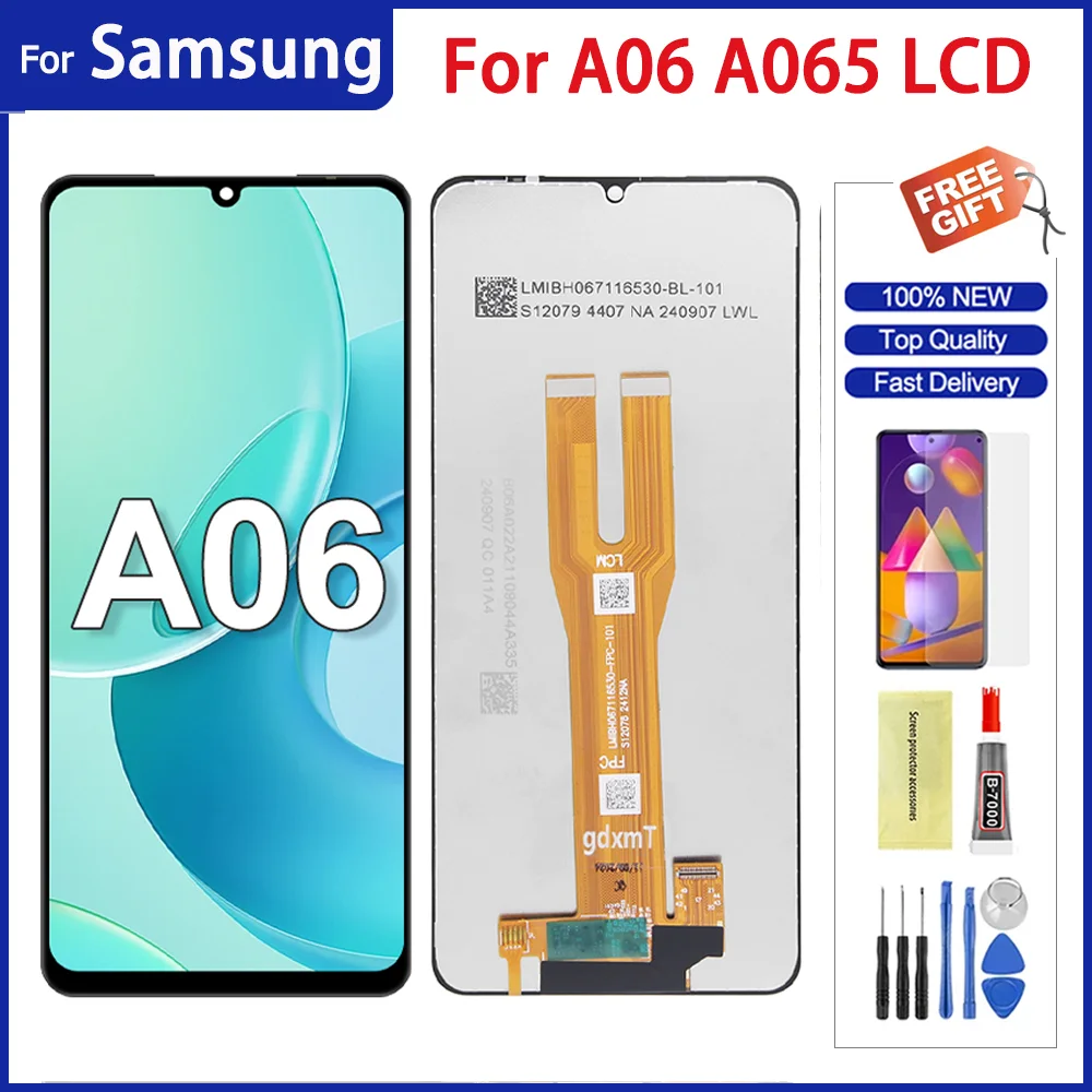 Samsung A06 4G Ekran Dokunmatik Orijinal Çıtasız Ürün (Çerçevesiz)