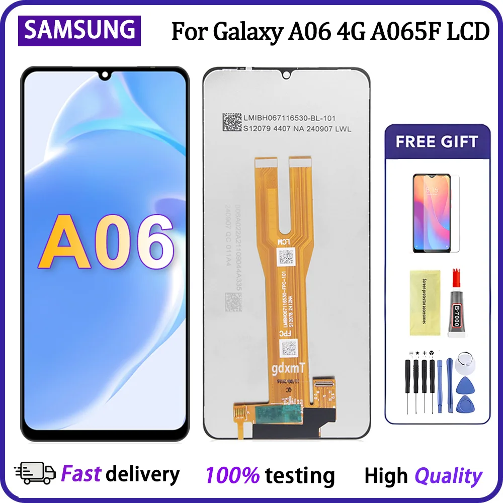 Samsung A06 4G Ekran Dokunmatik Orijinal Çıtasız Ürün (Çerçevesiz)