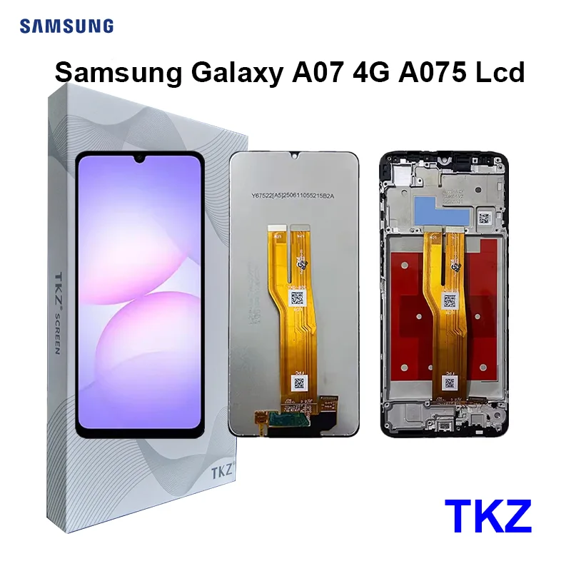 Samsung A07 Ekran Dokunmatik Orijinal Çıtasız Ürün (Çerçevesiz)