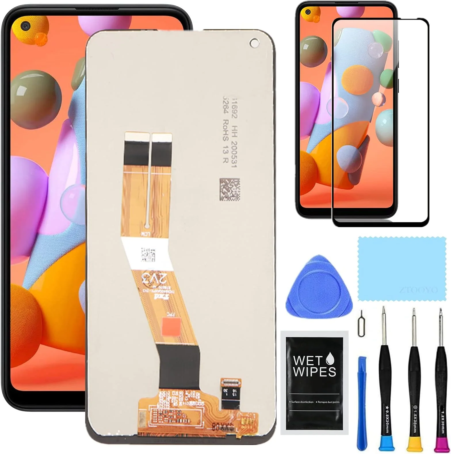Samsung A11 Ekran Dokunmatik Orijinal Çıtasız Ürün (Çerçevesiz)