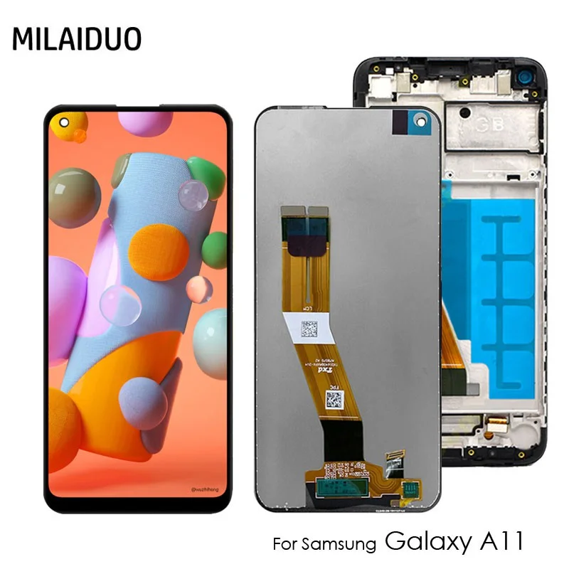 Samsung A11 Ekran Dokunmatik Orijinal Çıtasız Ürün (Çerçevesiz)